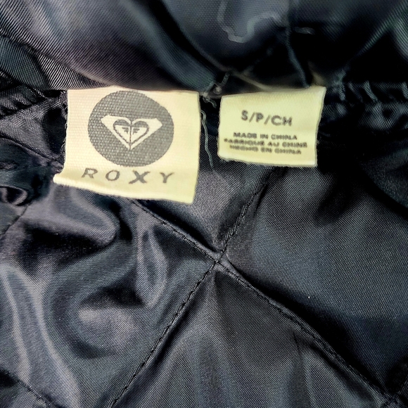 Roxy faux fur sweater style hooded surf duffle jacket/ coat - Picture 8 of 13